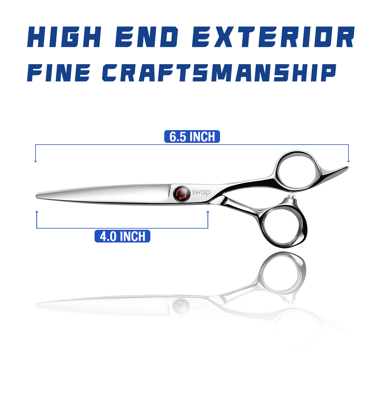 SWAP Professional Hair Cutting Scissors - SUS 440C & Cobalt Stainless Steel Barber Shears, 5.5”-7”  Profesional Thinning Shears for Hair Cutting, Fine Adjustment Tension, Premium Shears for Hair Cutting